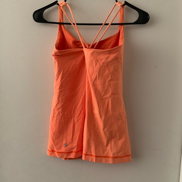 Orange Lululemon Workout Tank - Picture 2 of 8